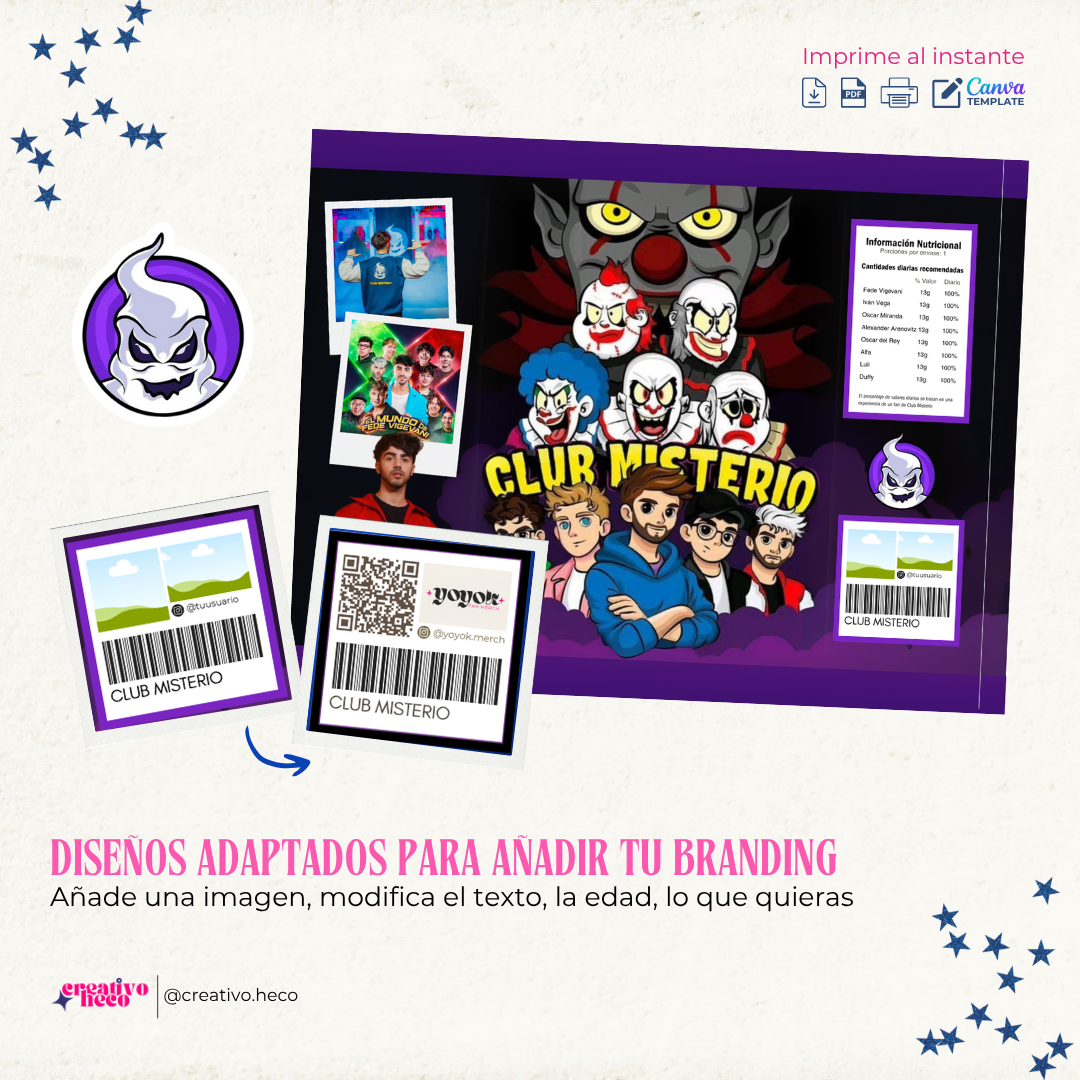 Pack de Chipbags – Inspirados en Club Misterio & Fede Vigevani