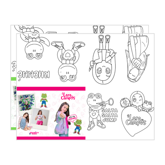 Mini Libro para Colorear (1/8 de Carta) – Inspirado en Lara Campos & Rhenné