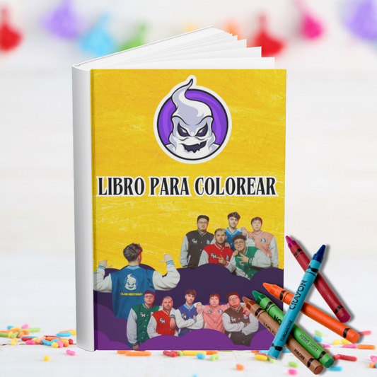 Libro para Colorear (Tamaño 1/4 Carta) – Inspirado en Fede Vigevani y Club Misterio