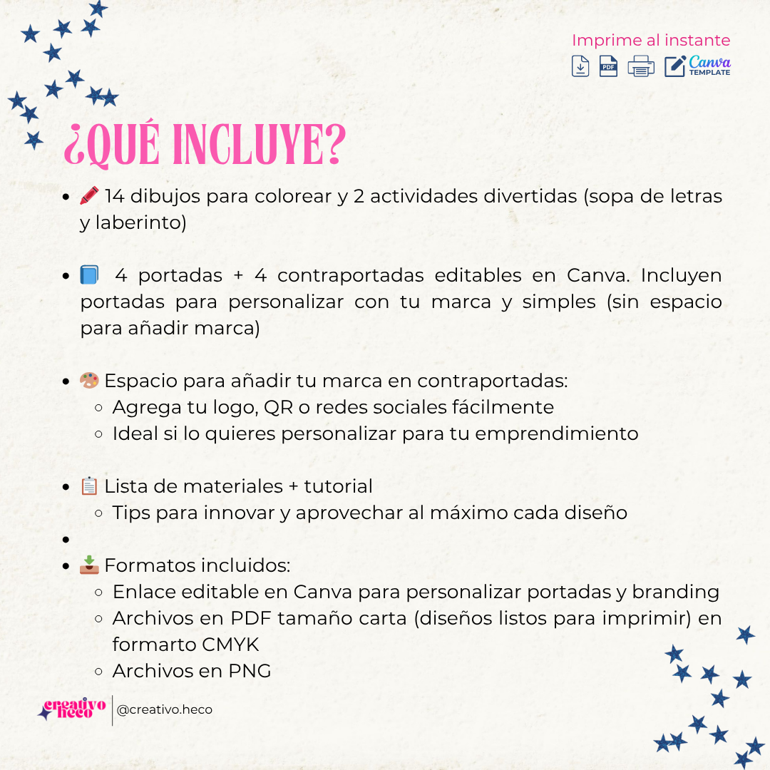 Libro para Colorear (Tamaño 1/4 Carta) – Inspirado en Fede Vigevani y Club Misterio