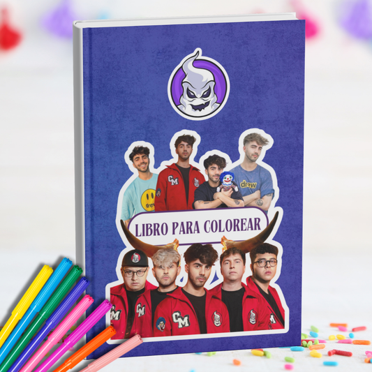 Libro para Colorear (Media Carta) – Inspirado en Fede Vigevani y Club Misterio