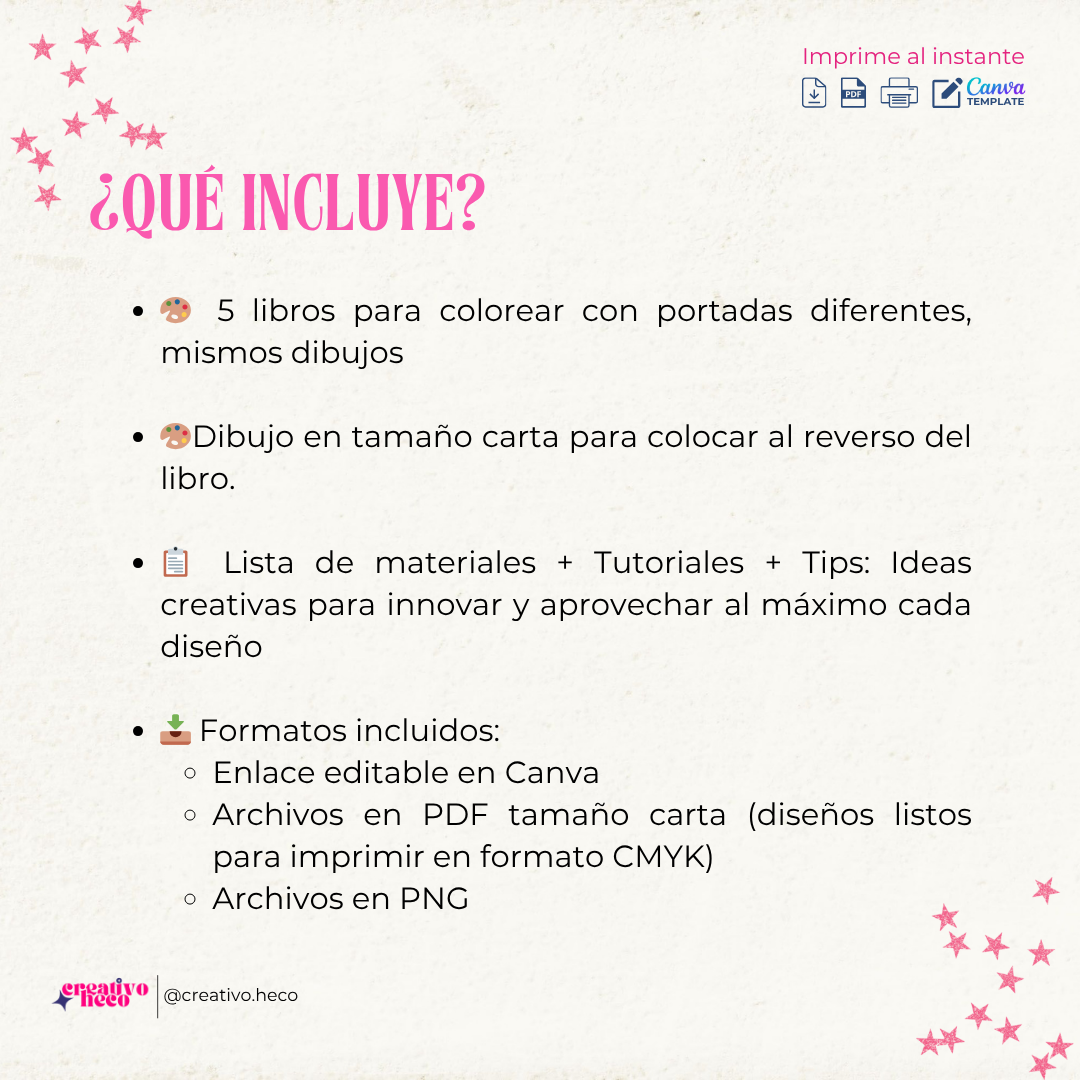Mini Libro para Colorear (1/8 de Carta) – Inspirado en Lara Campos & Rhenné