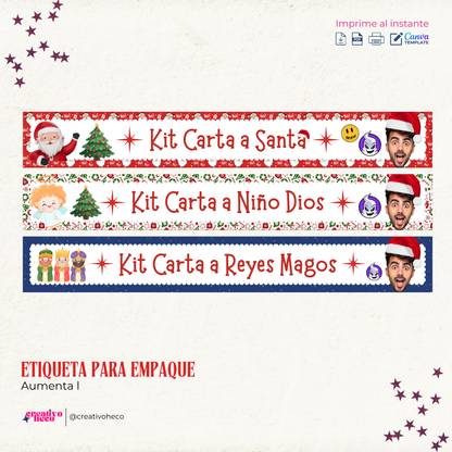 Kit Carta de Navidad – Inspirado en Fede Vigevani y Club Misterio