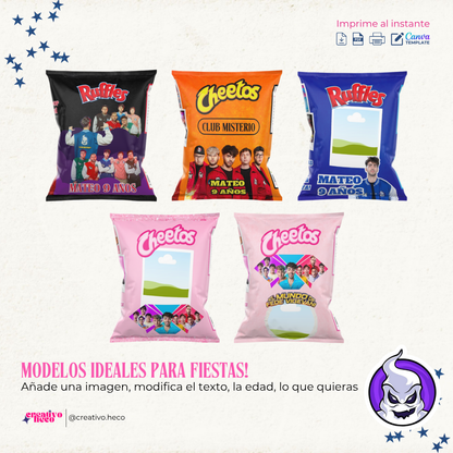 Pack de Chipbags – Inspirados en Club Misterio & Fede Vigevani