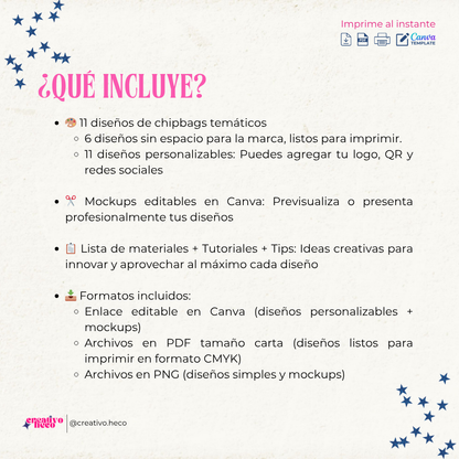 Pack de Chipbags – Inspirados en Club Misterio & Fede Vigevani