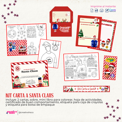 Kit Carta de Navidad – Inspirado en Fede Vigevani y Club Misterio