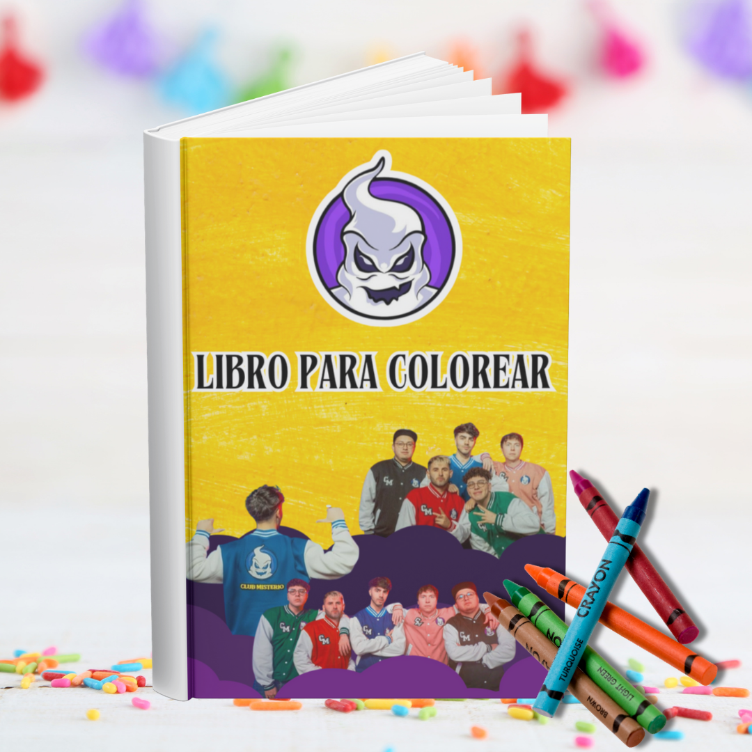 Libro para Colorear (Tamaño 1/4 Carta) – Inspirado en Fede Vigevani y Club Misterio
