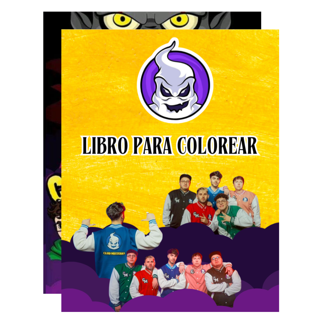 Libro para Colorear (Tamaño 1/4 Carta) – Inspirado en Fede Vigevani y Club Misterio
