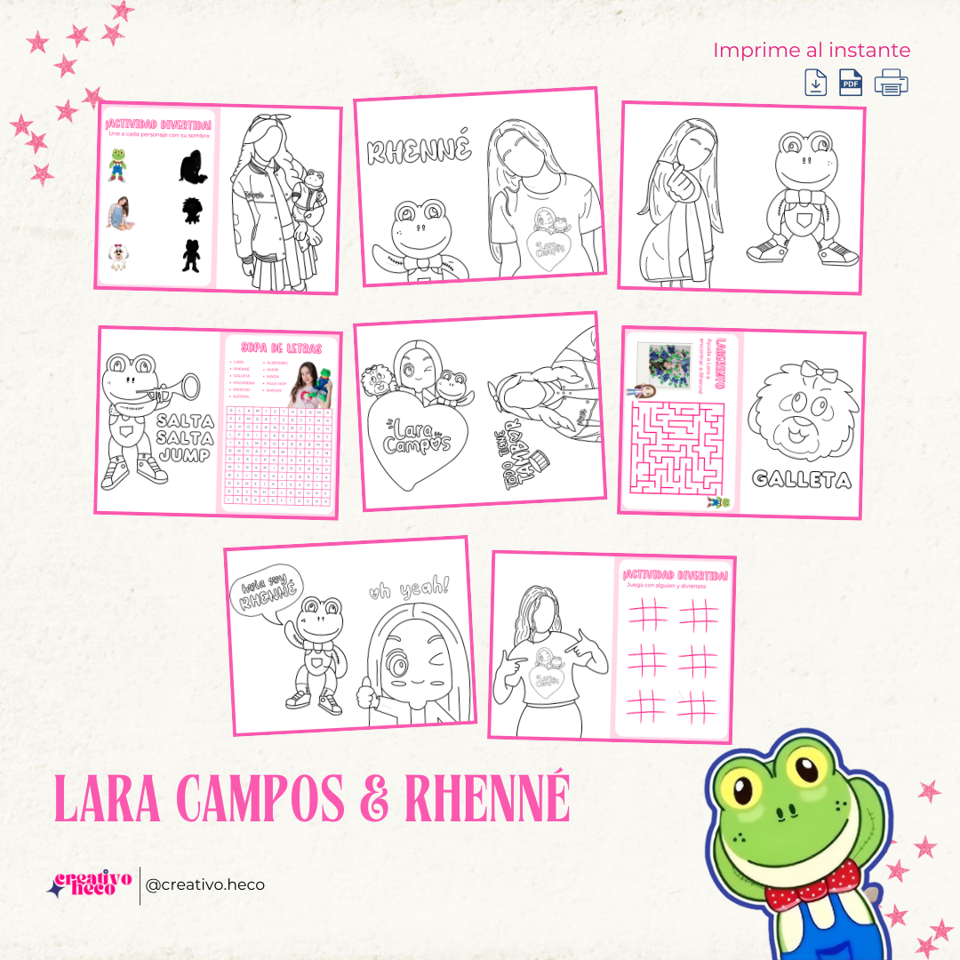 Libro para Colorear (Media Carta) – Inspirado en Lara Campos y Rhenné