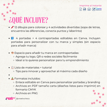 Libro para Colorear (Media Carta) – Inspirado en Lara Campos y Rhenné